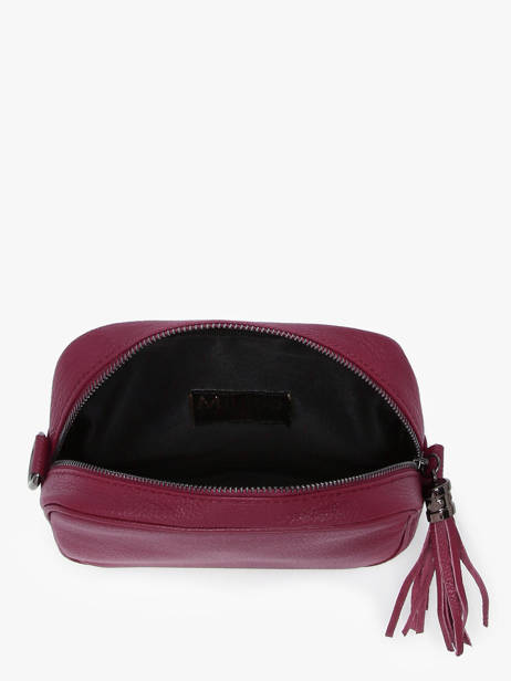 Cross Body Tas Caviar Leder Milano Rood caviar CA2006N ander zicht 2